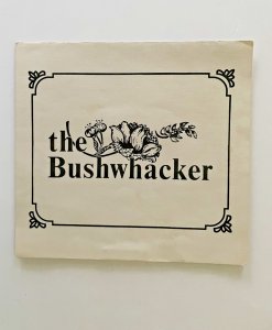 Vintage 80s THE BUSHWHACKER Restaurant Menu PORT ANGELES Washington