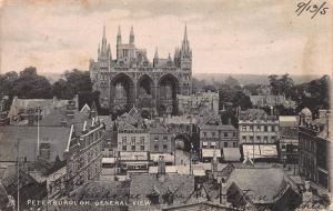 General View, Peterborough, England, Early Postcard, Used in 1905, to Kansas