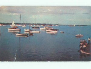 Pre-1980 BOAT SCENE Scituate - Near Cohasset & Weymouth & Boston MA AF4451