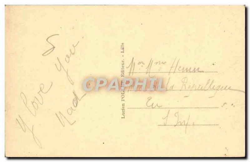 Postcard Old Lens Church St Leger