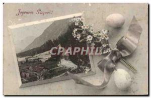 Old Postcard Fancy Happy Easter Easter