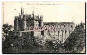 Old Postcard Chateau de Fere d & # 39Apres a 1773 engraving