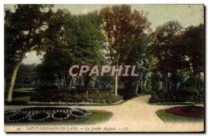 Postcard Old Saint Germain En Laye The English Garden