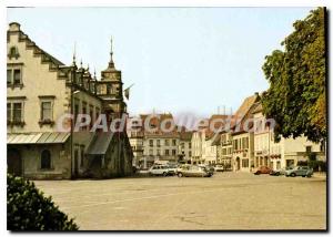 Postcard Modern Soultz Place De La Mairie