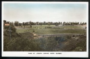 h1405 - GRAND MERE Quebec 1910s Parc St. Joseph. Real Photo Postcard