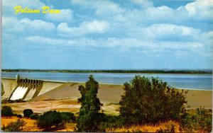 Folsom Dam California American River Scenic Landscape Chrome Postcard 