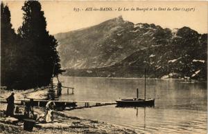 CPA AIX-les-BAINS - Le Lac du BOURGET et la Dent du Chat (351995)