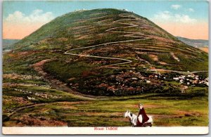 Mount Tabor Israel Hiking Trailes for Mountain Climbers Horse Back Ride Postcard