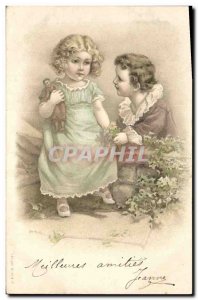 Old Postcard Fantasy Children Doll