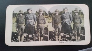 WWI, Helping Wounded Scotchman