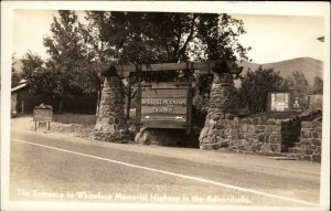 Adirondacks New York NY Whiteface Memorial Highway Real Photo Postcard