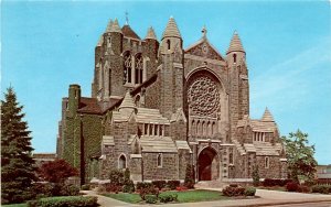 Cathedral of the Blessed Sacrament Greensburg Pennsylvania landmark Dio Postcard