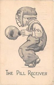 The Pill Reciever The Pill Reciever Base Ball Baseball  Post Card