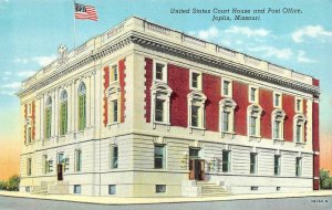 JOPLIN, MO Missouri  US COURT HOUSE~POST OFFICE  Courthouse  c1940's Postcard