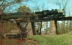 Vintage Postcard Black River & Western Railroad Flemington Ringoes New Jersey NJ