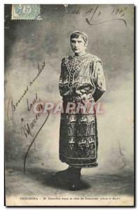 VINTAGE POSTCARD Theodora Mr. Dejardin in the role of Justin