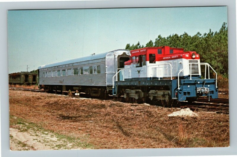 Charleston Chapter Of The NRHS Number 76 Locomotive Chrome Postcard 