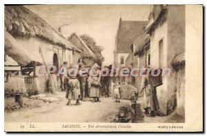 Old Postcard Salmson An Arrest In Picardy