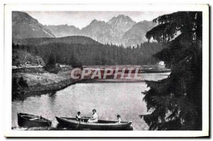 Old Postcard Vysoke Tatry Nove Strbske Pleso Hohe Tatra Hotel Mory Neu Csorbe...