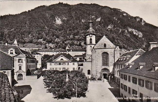 Switzerland Churc Hofplatz mit Hofkirche Photo