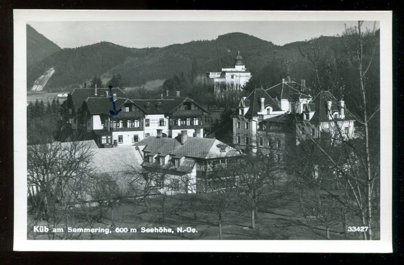 h2641 - AUSTRIA Küb am Semmering 1954 Real Photo Postcard