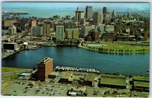 c1960s Boston, MA Air View Lederman Park Museum Science Now Demolished Area A317