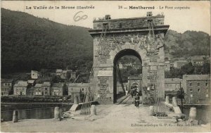 CPA MONTHERMÉ - Le Pont suspendu (135788)