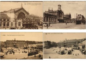 TRAMS BELGIUM, RAILWAY, BELGIQUE CHEMINS DE FER 44 CPA (L3270)