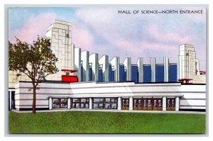 Hall of Science Entrance Century of Progress Chicago IL UNP DB Postcard K16