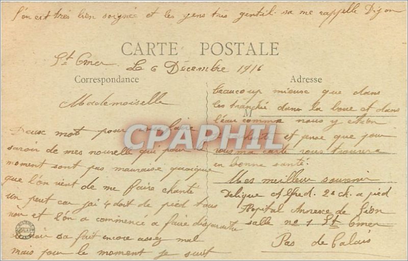 Old Postcard Saint Omer P C Tour Saint Berlin