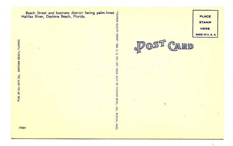 FL - Daytona Beach. Beach Street and Business District