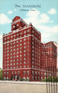 Vintage Postcard 1962 Madison Overlooking Boardwalk Atlantic City New Jersey NJ