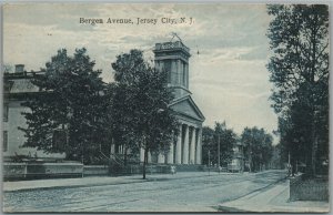 JERSEY CITY NJ BERGEN AVENUE ANTIQUE POSTCARD