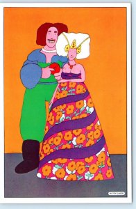 NEW YORK, NY ~ Advertising RUSSIAN TEA ROOM Artist Milton Glaser 4x6 Postcard 