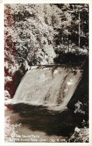 RPPC Postcard; Lower North Falls, Silver Creek Falls OR Marion County PV P-103