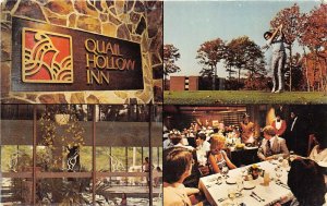 Painesville Ohio 1970s Postcard Quail Hollow Inn Resort Hotel Multiview