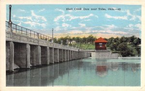 c.'23, Beautiful Shell Creek Dam, Near Tulsa, Ok, Old Postcard