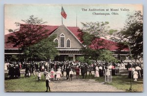 J95/ Miami Valley Chautauqua Ohio Postcard c10 Kramer Art Auditorium 97