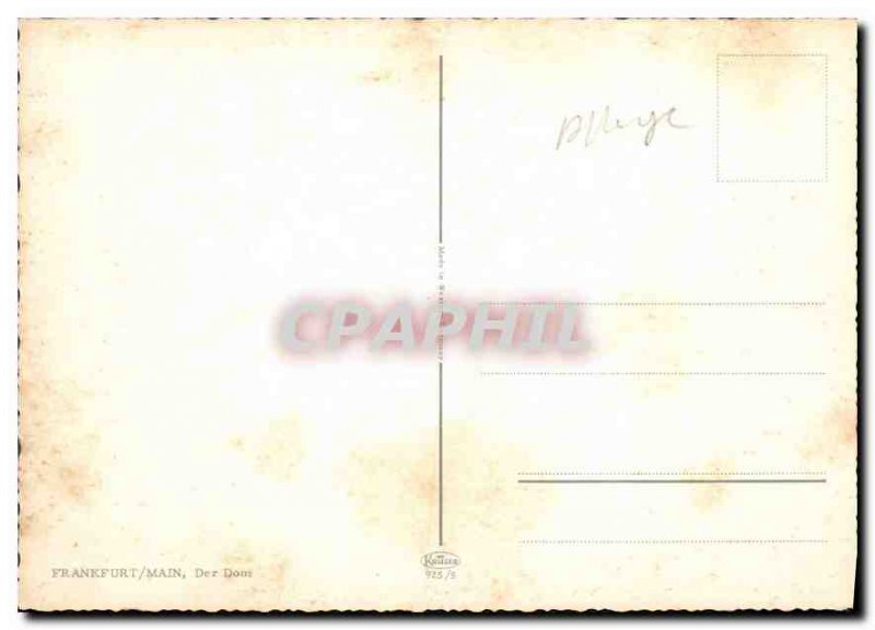 Modern Postcard Frankfurt Main Der Dom