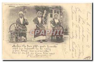 Old Postcard The songs of Jean Rameau illustrees Spinners (crafts folk crafts)