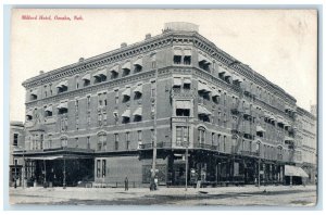 1908 Millard Hotel Building Street View Omaha Nebraska NE Antique Postcard