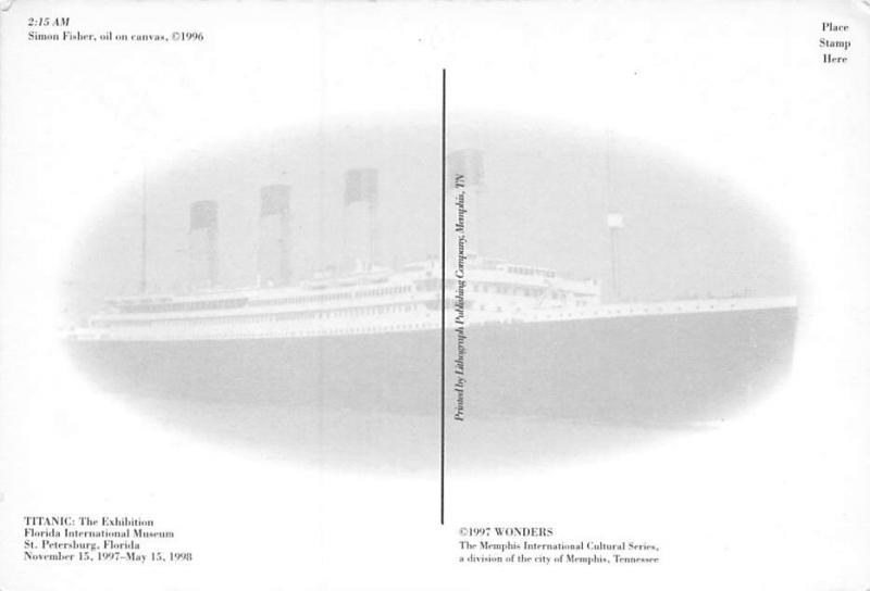 Titanic The Exhibition, Florida International Museum 1997 Modern White Star L...