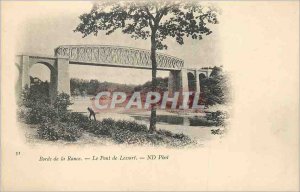 Postcard Old Banks of the Rance The Bridge Lessart (map 1900)