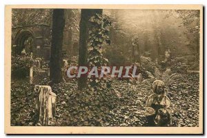 CARTE Postale Old Paris Strolling Silence oasis in the heart of Paris Jardin ...