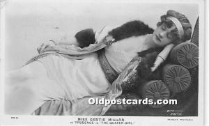 Miss Gertie Millar As Prudence in the Quaker Girl Postal Used Unknown 