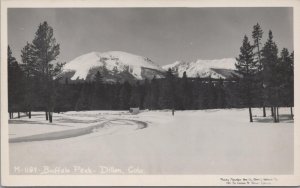 RPPC Postcard Buffalo Peak Dillon Colorado CO