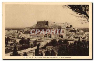 Old Postcard Villeneuve Avignon General view