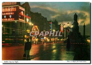 Modern Postcard Dublin City by Night