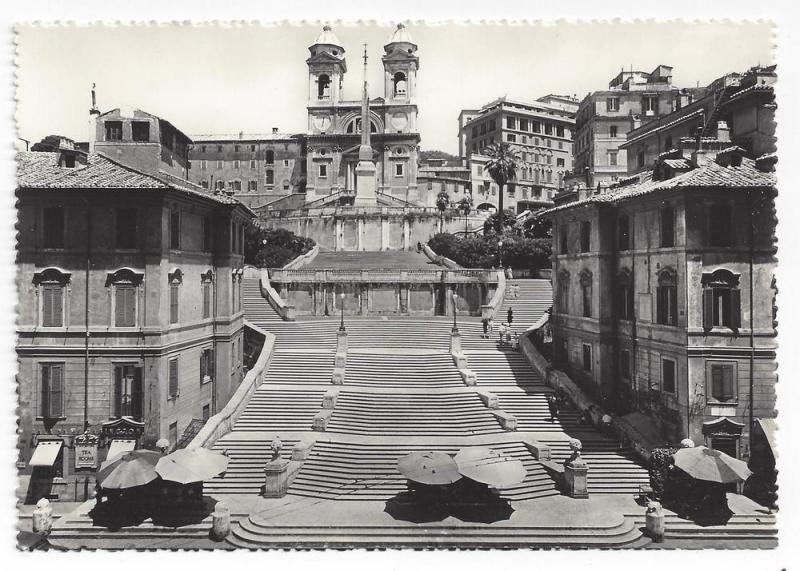 RPPC Italy Rome John Keats Memorial House Spanish Steps