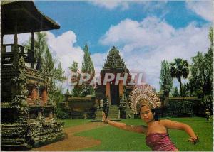 The Modern Postcard Noted Taman Ajun in Bali and a graceful dancer djanger dj...